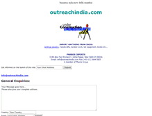 Tablet Screenshot of outreachindia.com